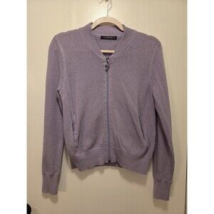 Leimere spring summer Track Jacket Women's Medium Lavender Purple Full Zip